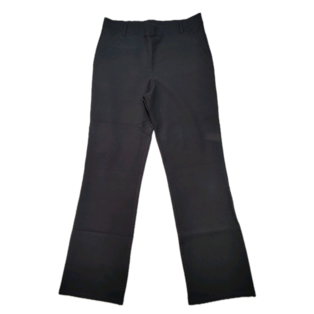 NWT Quince $108 Ultra Stretch Ponte Bootcut Pants Navy Women's Large CURRENT - Picture 7 of 10